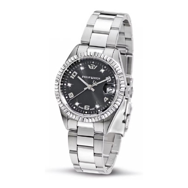 Philip Watch Orologio Donna al Quarzo Caribe R8253597593 Nero Philip Watch Orologio Donna al Quarzo Caribe R8253597593 Nero