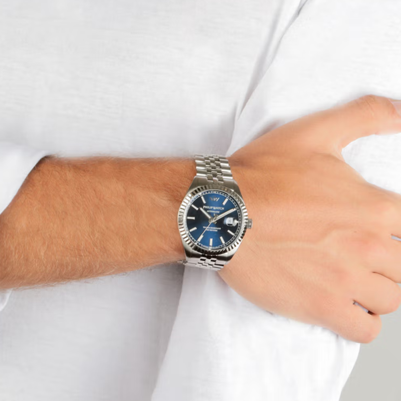 Philip Watch Automatic Men's Watch Caribe R8223597022 Blue