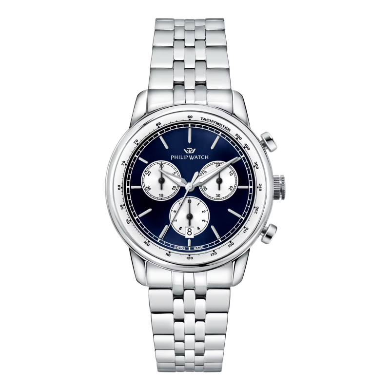 Philip Watch Quartz Men's Chronograph Anniversary R8273650004 Blue