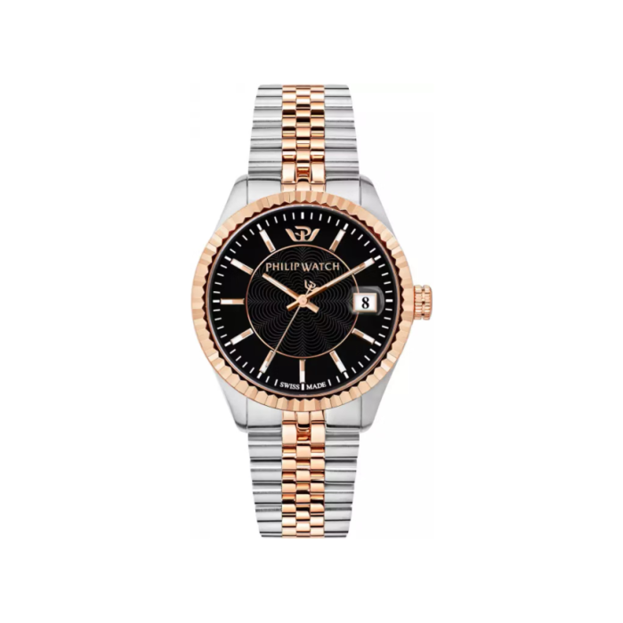 Philip Watch Quartz Men's Watch Caribe R8253597085 Black and Gold
