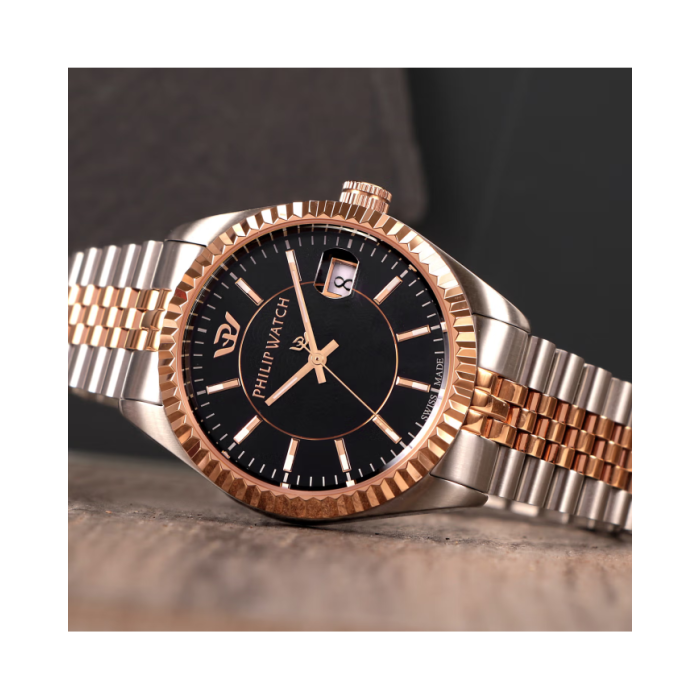 Philip Watch Quartz Men's Watch Caribe R8253597085 Black