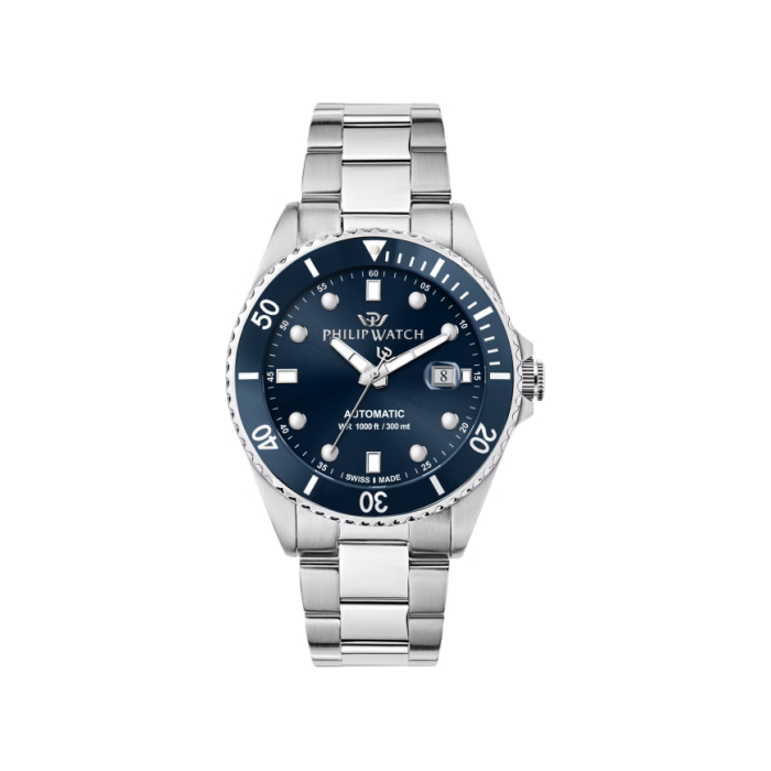 Philip Watch Orologio Uomo Automatico Caribe Diver R8223216011 Blu Philip Watch Orologio Uomo Automatico Caribe Diver R8223216011 Blu
