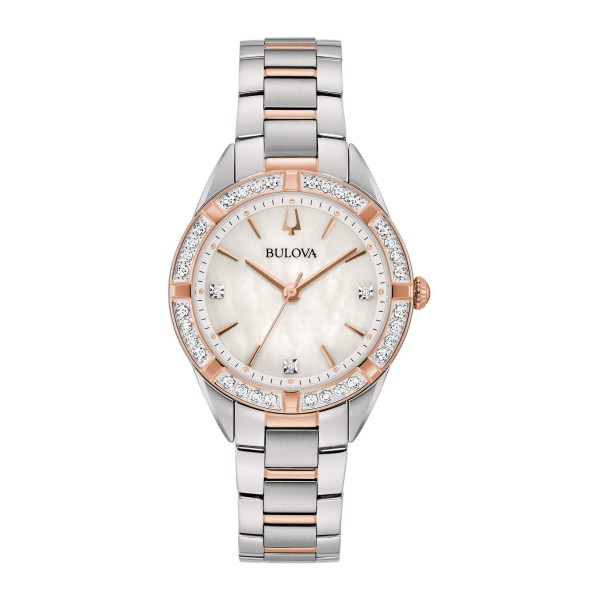 Bulova Orologio al Quarzo Sutton Lady 98R281 Madreperla