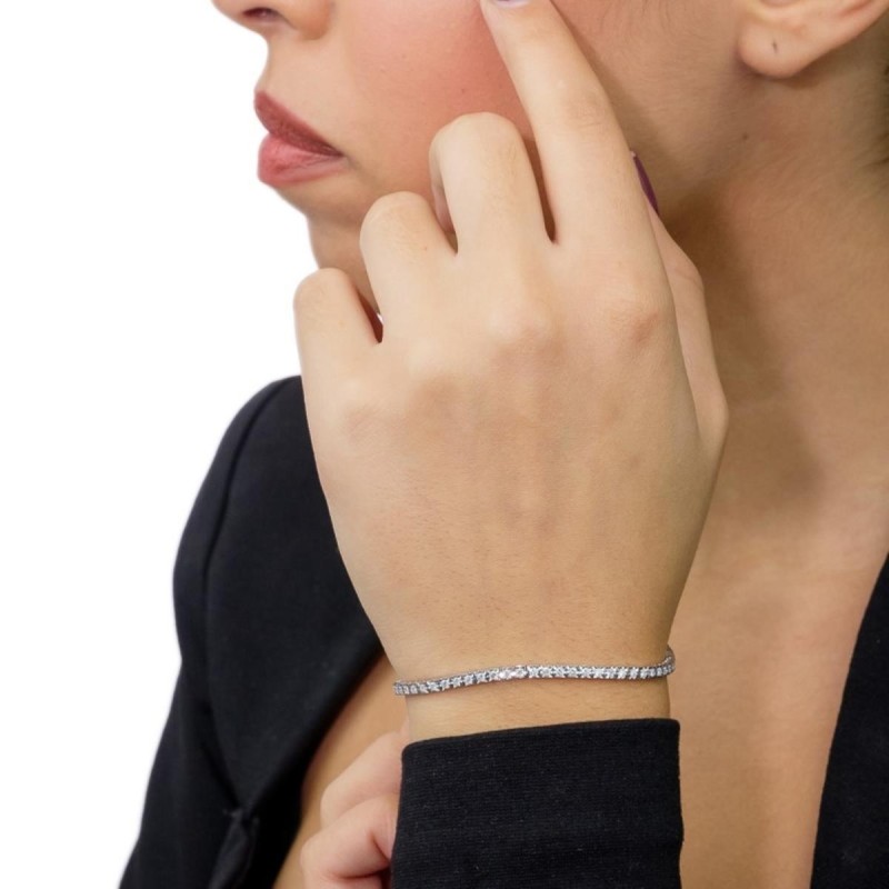 Recarlo Bracciale Donna Oro Bianco e Diamanti Face Cube Recarlo Bracciale Donna Oro Bianco e Diamanti Face Cube