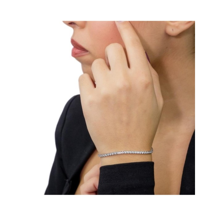 Recarlo Bracciale Donna Oro Bianco e Diamanti Face Cube Recarlo Bracciale Donna Oro Bianco e Diamanti Face Cube