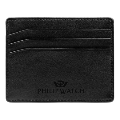 Philip Watch Men's Leather Card Holder SW82USS2301 Black