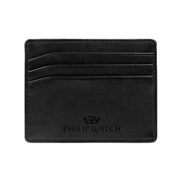 Philip Watch Men's Leather Card Holder SW82USS2301 Black