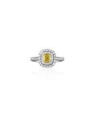Forever Unique Fancy Galaxy Yellow Diamond Ring AN6139