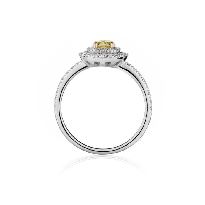 Forever Unique Fancy Galaxy Yellow Diamond Ring AN6139