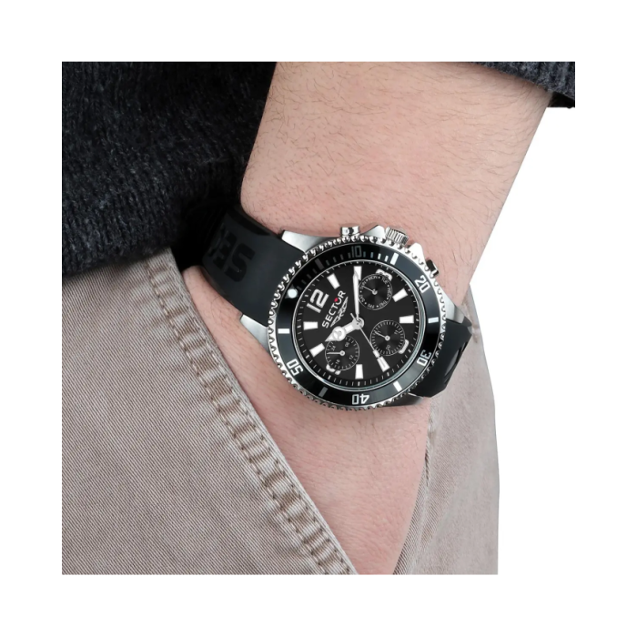 Cronografo uomo al quarzo Sector 230 R3251161046 Nero