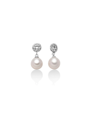 Pearls and white gold earrings Miluna PER2532