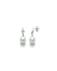 Pearls and diamonds earrings Miluna PER2100