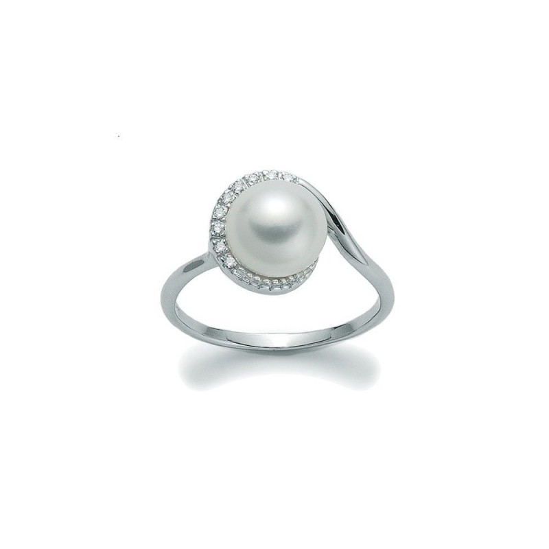 Miluna ring with pearl and diamonds PLI984V