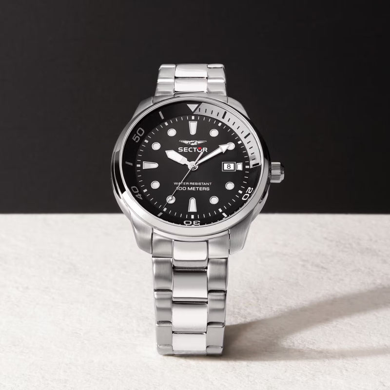 Orologio uomo al quarzo Sector Oversize R3253102028 nero