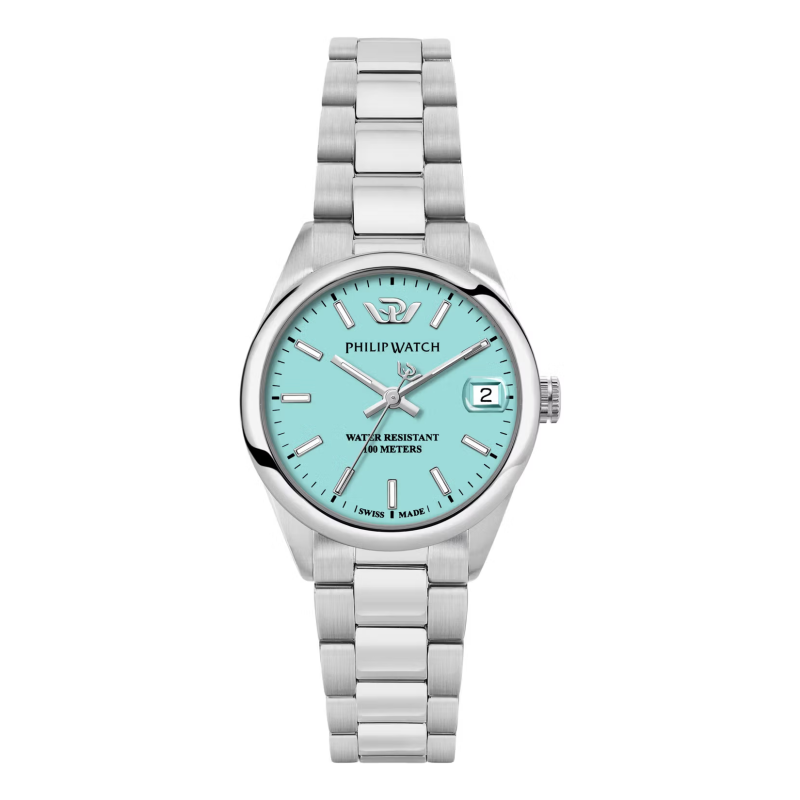 Women's Quartz Watch Philip Watch Caribe R8253597645 Clear Turquoise