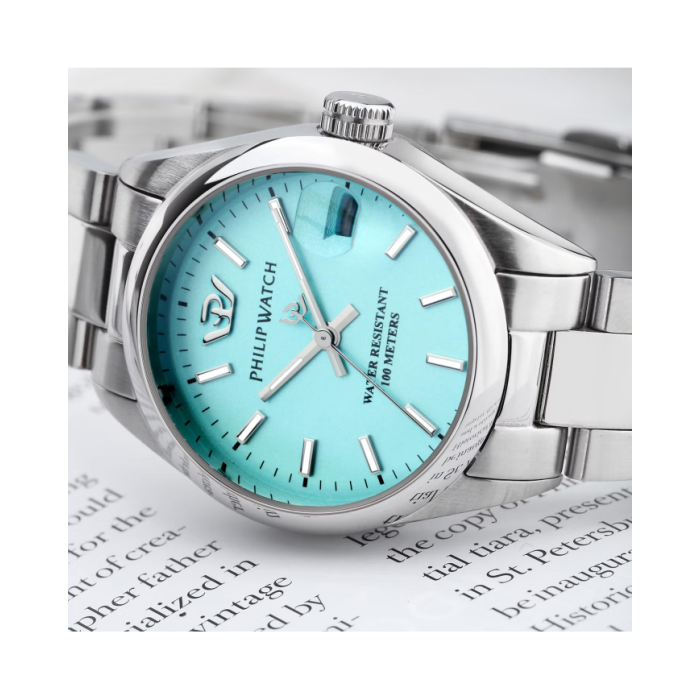 Women's Quartz Watch Philip Watch Caribe R8253597645 Clear Turquoise