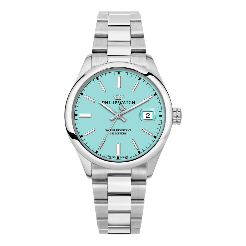 Orologio uomo al quarzo Philip Watch Caribe R8253597642 Turchese chiaro