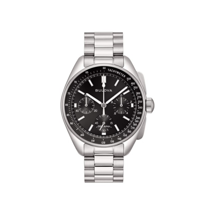 Quartz man chronograph Bulova Lunar Pilot 96A299 Black