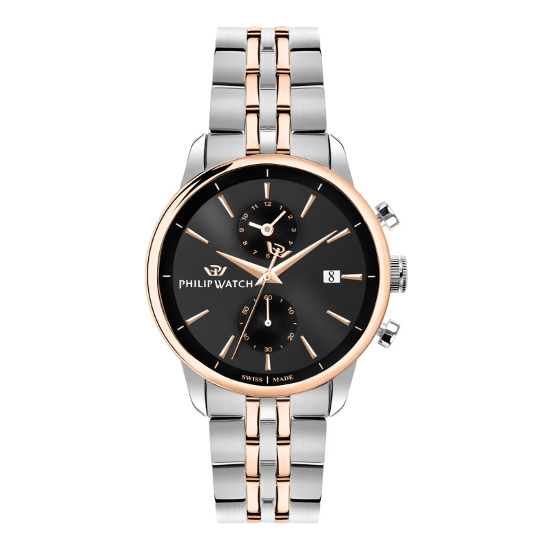 Quartz man chronograph Philip Watch Anniversary R8273650001 Black