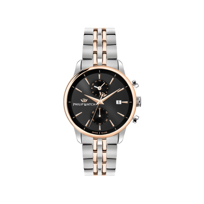 Cronografo uomo al quarzo Philip Watch Anniversary R8273650001 Nero