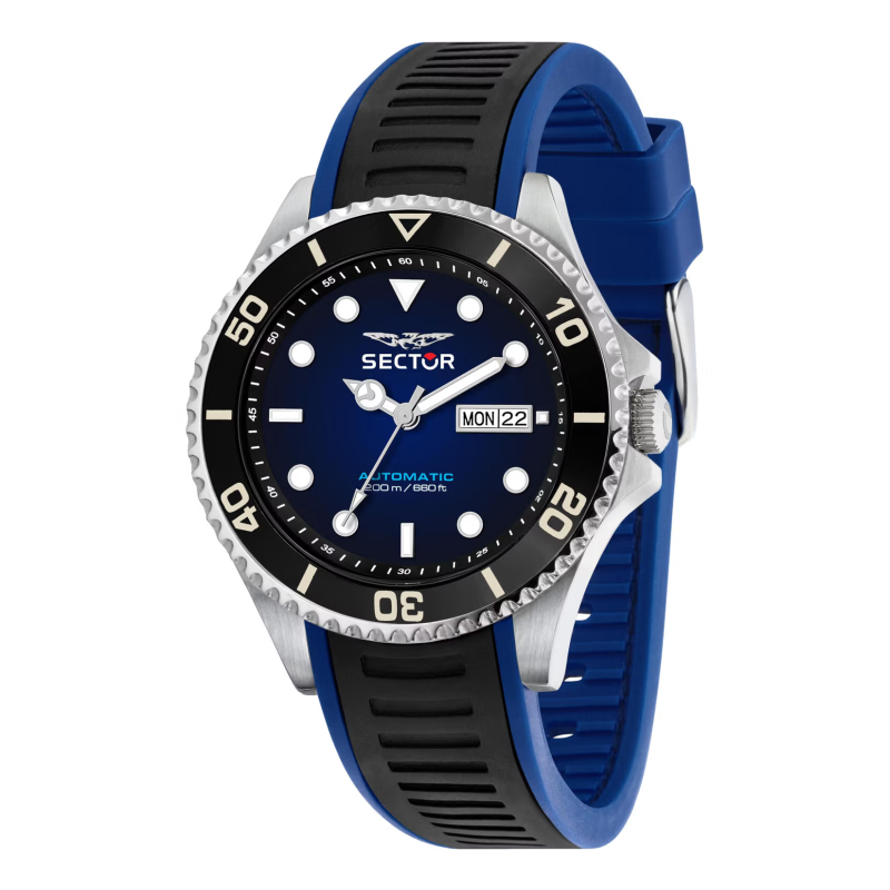 Sector 230 automatic men's watch R3221161003 Black and blue