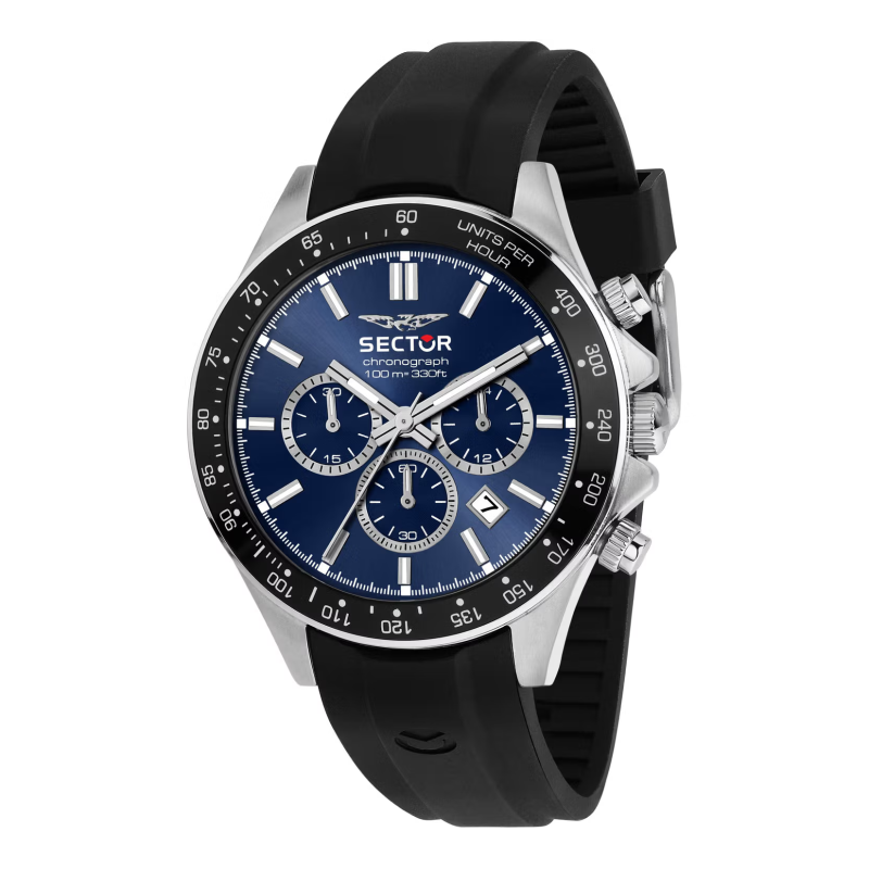 Sector 230 R3271661028 Quartz Men's Chronograph Blue and Black