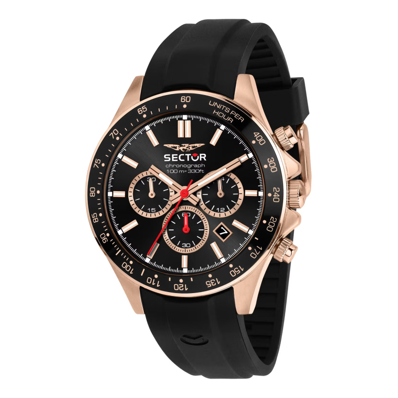 Sector 230 R3271661029 Black Quartz Chronograph for Men