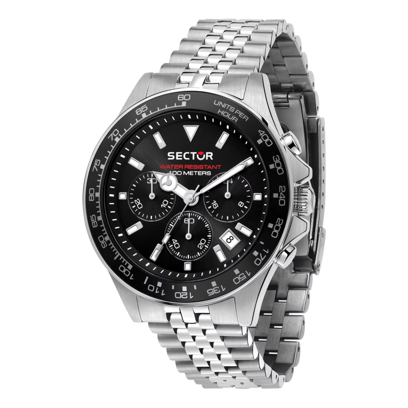 Sector 230 R3273661033 Black Quartz Chronograph for Men