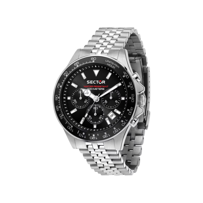 Sector 230 R3273661033 Black Quartz Chronograph for Men