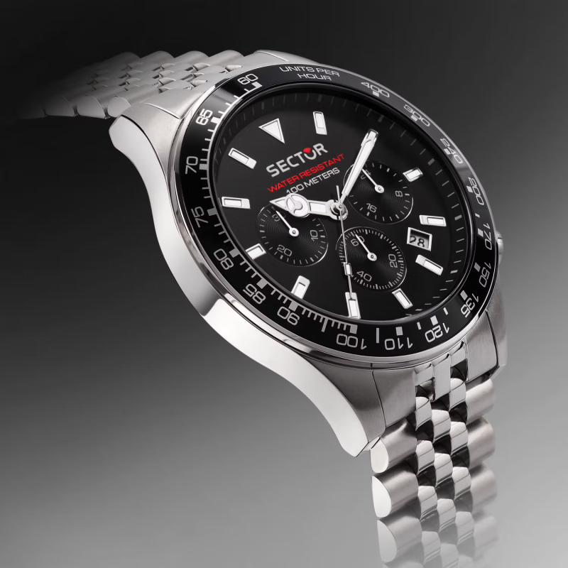 Sector 230 R3273661033 Black Quartz Chronograph for Men